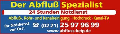 Abfluss verstopft Köln 24h Soforthilfe Tel.0221-25979699