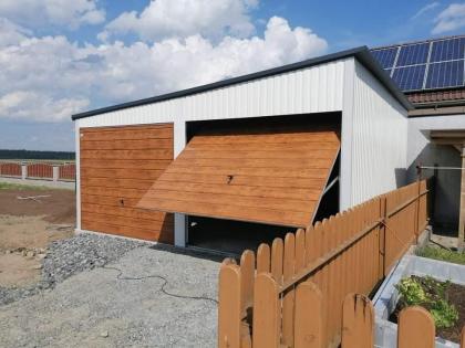 Blechgarage Garage Geräteschupppen 6x5 m verzinkt KFZ Lagerhalle Doppelgarage