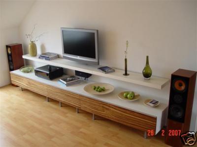 Sideboard till, lowboard, zebrano, wenge, nussbaum, 