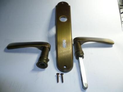 Zimmertür - Beschlag Massiv Messing Nr. 2