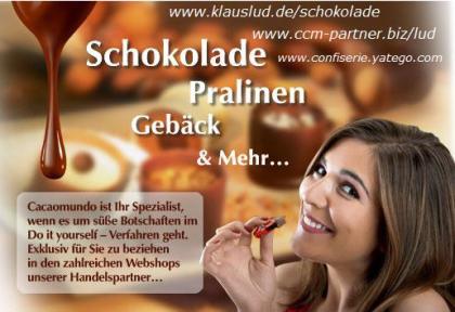  Ihre Schokolade - Ihr Geschäft - Ihr Erfolg...& kostenloser eigener Onlineshop.