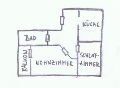 Schöne 2 Zimmer Wohnung mit Balkon in Düsseldorf-Rath nahe ISS Dome