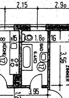 Schöne, helle 2 Zimmer Wohnung ca. 57 qm, mit Balkon, im Herzen von Augsburg