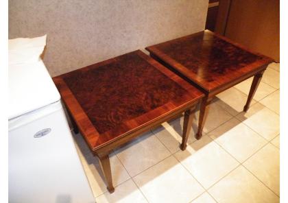 2x Couchtische, Beistelltische, Massivholz