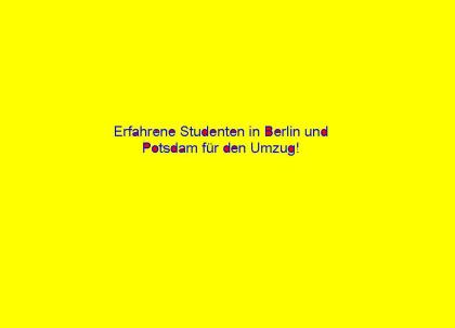Erfahrene Studenten für den Umzug Berlin Potsdam