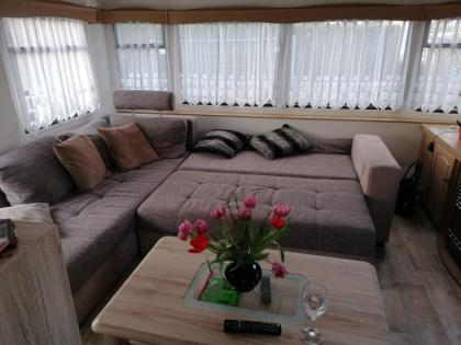 Wohnmobil Chalet von privat auf Camping Ijsselstrand in Doesburg/ Niederlande zu