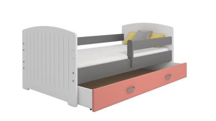 Bett Babybett Kinderbett Juniorbett 160x80 + Lattenrost + Schublade Einzelbett K