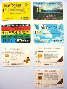 Verkaufe einzelne Telefonkarten von 1990 und 1998