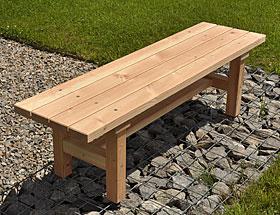 Gartenbank aus Douglasienholz Naturbelassen, für Haus, Garten, Sauna,