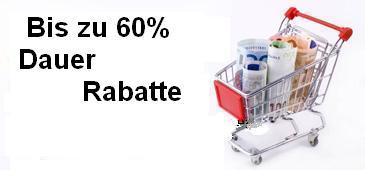 Dauer-Rabatte bis zu 60%. Warum beim einkaufen Geld verschenken.