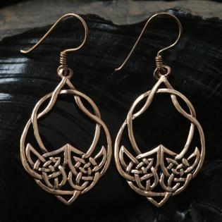 Ohrhänger aus Bronze keltischer Schmuck fürs Ohr