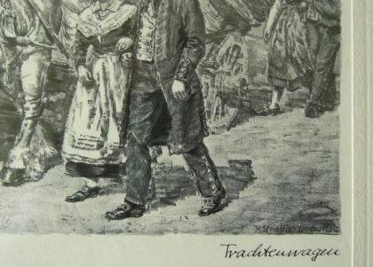 Strieffler Heinrich Trachtenwagen Grafik (B078)