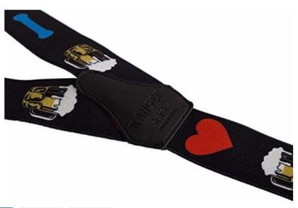 Hosenträger für Männer Y Form, 4cm breit 130 cm lang