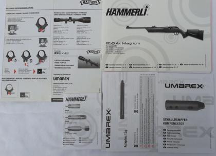 Luftgewehr Hämmerli 850 Air Magnum CO² mit Walther ZF 6x42, Koffer, viel Zubehör