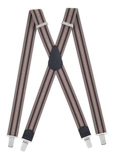 Herrenhosenträger Form X superbreit 3cm 120cm lang 4 starken Metallklipps robust