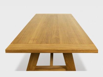TEO EICHENTISCH ESSTISCH LACKIERT MASSIVHOLZ HOLZ 145-175x90x78cm