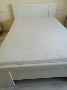 1 Jahres Bett Komfortbett Evelyn 140 x 200 cm mit Lattenrost Alpinweiß