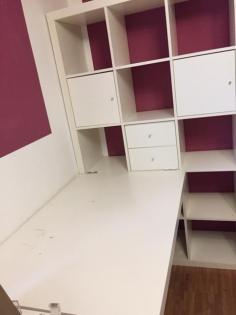 Büro-Regal mit (abnehmbarem) Schreibtisch, 