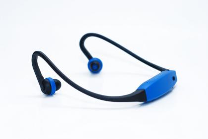 Kabelloser Sport-Kopfhörer mit integ. MP3-Player 