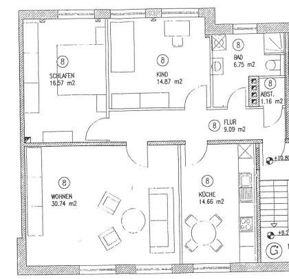 3 Raum dachgeschosswohnung in Rostock Dethardingstrasse 93