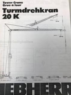 Turmdrehkran LIEBHERR 20 K, Baujahr 1990