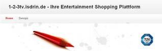 Entertainment Shopping mit 1-2-3tv.isdrin.de - inkl. 10,- € Swoopo Startgutschei