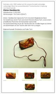 Kleine Handtasche handbemalt