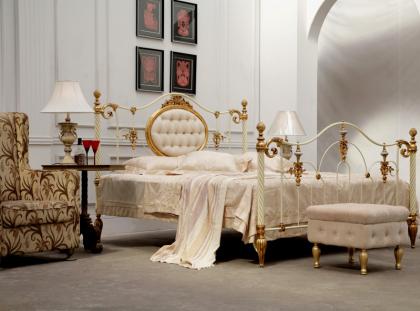 Metallbetten, Eisenbetten, Betten, Himmelbetten, Modell Chateau.