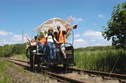 Draisinenfahrt südl. u. nördl. von Berlin