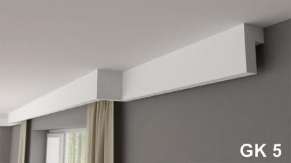 Leiste GK5 XPS 110mmx60mmx12M Vorhangstange Vorhangschiene Verdeckung Krenzleist