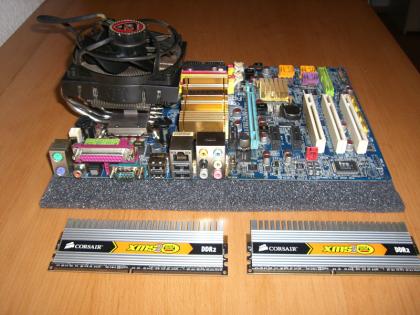 Core 2 Duo E6550   Gigabyte Mainboard   Corsair RAM  Gamer 