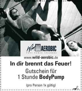 Kostenlose Teststunde BodyPump im Fitness Studio Wild Aerobic in Bayreuth