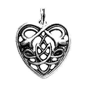 CELTIC HEART Amulett versilbert ... www.ANTIK-GROUP.com