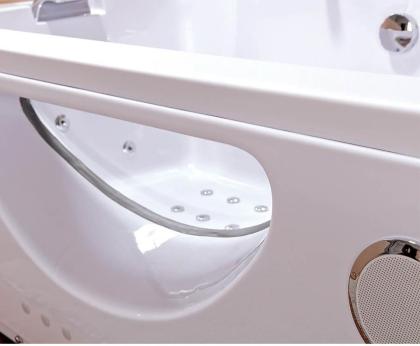 Badewanne Whirlpool Jacuzzi Düsen LED Ozonsystem 180x90x61cm