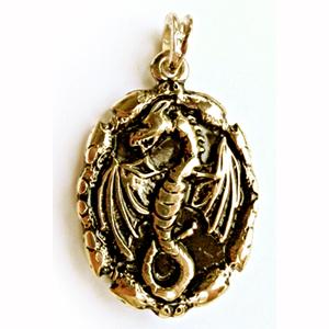 Kettenanhänger DRACHENAMULETT - Made by www.ANTIK-GROUP.com