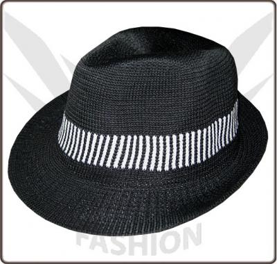  Schwarzer Clubwear Hut im Coolen Rockabilly Style