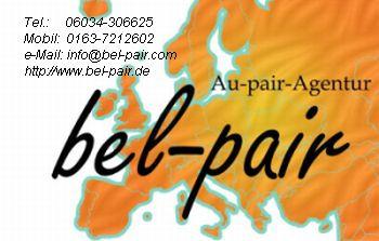 Au-pair-Agentur bel-pair sucht ständig Au-Pairs u. Gastfamilien!