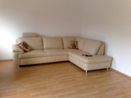 Leder Eck-Couch mit Bettfunktion