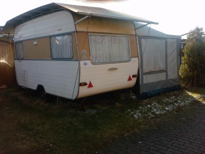 Voll ausgestatte Campingparzelle zu verschenken