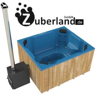 Badezuber 2x1, 7m mit Thermoholzumrandung, Badebottich, Zuber, Pool, Whirlpool