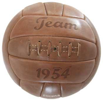 Retro Fussball aus echtem Leder, Design 1954