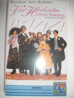  Vier Hochzeiten und ein Todesfall    Hugh Grant   VHS Preis: 5 EUR VB