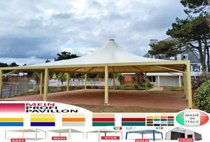 Pavillon Restaurant 14x14 personalisierte Farbe Pvc Café Pergola Lager Parkplatz