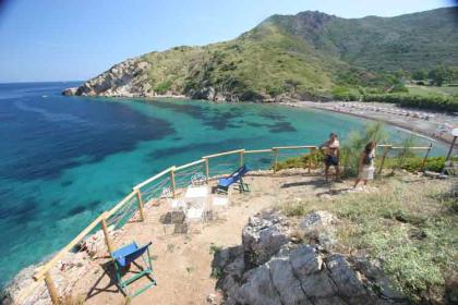 Ferienhaus mit Panoramaterrasse, Insel Elba, 50m zum Meer