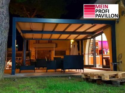 Pavillon Pergola 4x4m Überdachung neu personalisierte Farben wasserdicht Zelt Ca