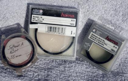 Angebot: zahlreiche Filter: Skylight, Nahlinsen sowie Softener