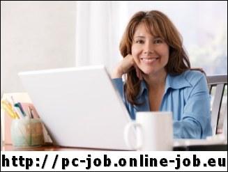 Selbstständig arbeiten von zu Hause im Home Office, Online Job