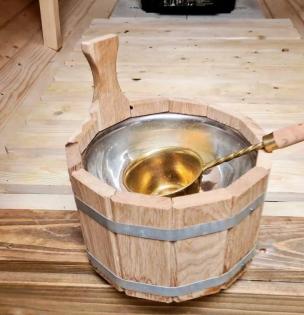 2 Meter Fasssauna aus Thermoholz