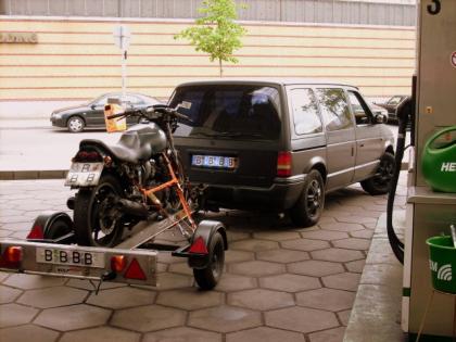 Zuverlässiger motorrad transport