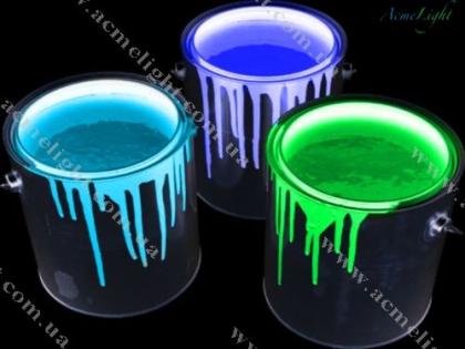 Fluoreszierende, leuchtzeige, unsichtbare Farben. Günstige Bedingungen f